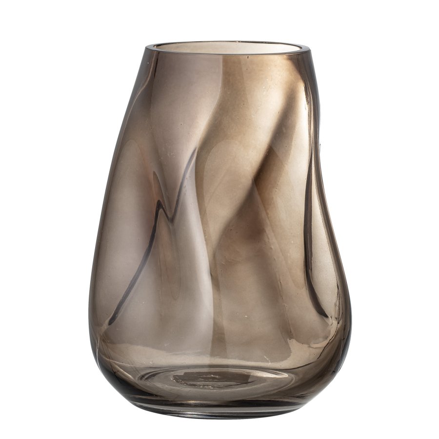 BLOOMINGVILLE Ingolf Vase, Brun, Glas