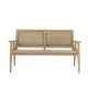 BLOOMINGVILLE Sorrento havesofa, m. armln - natur polyrattan og natur akacietr