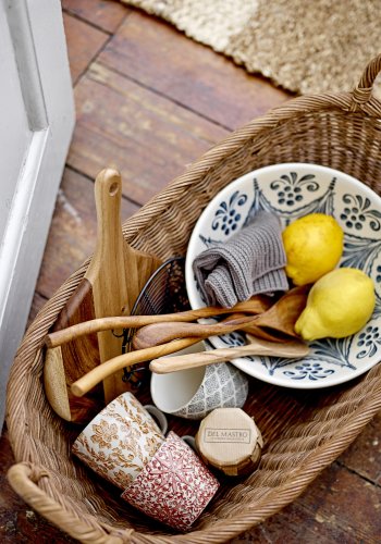 BLOOMINGVILLE Somma kurv - brun rattan (st af 2)