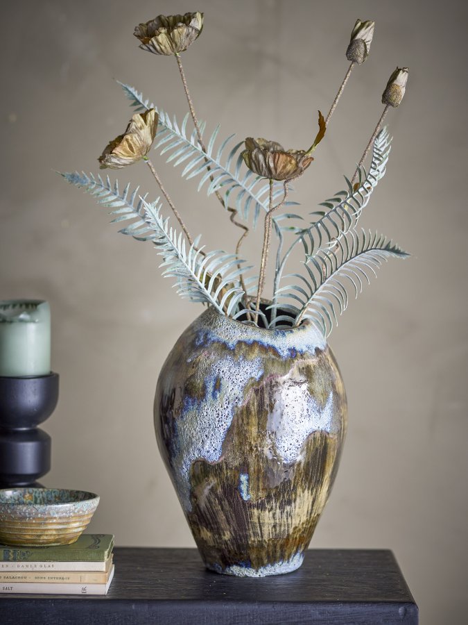 BLOOMINGVILLE Senja Vase, Brun, Stentj
