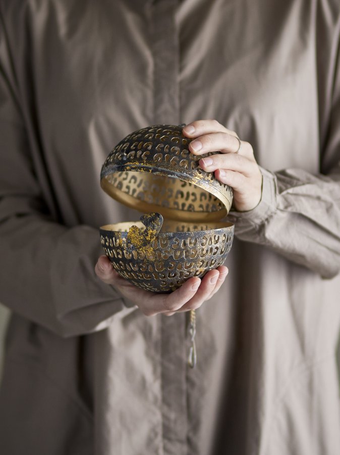 BLOOMINGVILLE Lumie Deko, Brass, Metal