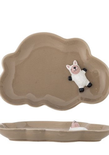 BLOOMINGVILLE MINI Dolly Tallerken, Brun, Stentj