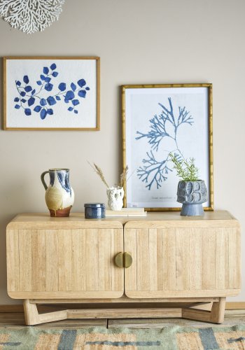 CREATIVE COLLECTION Serrone Skab, Natur, Gummitr