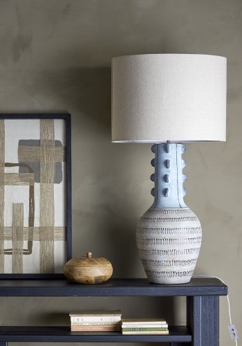 BLOOMINGVILLE Gadiela Gulvlampe, Bl, Stentj