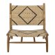 CREATIVE COLLECTION Lennox loungestol - natur/sort rattan og natur teaktr