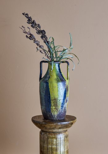 CREATIVE COLLECTION Wilder Deko Vase, Gul, Terrakotta