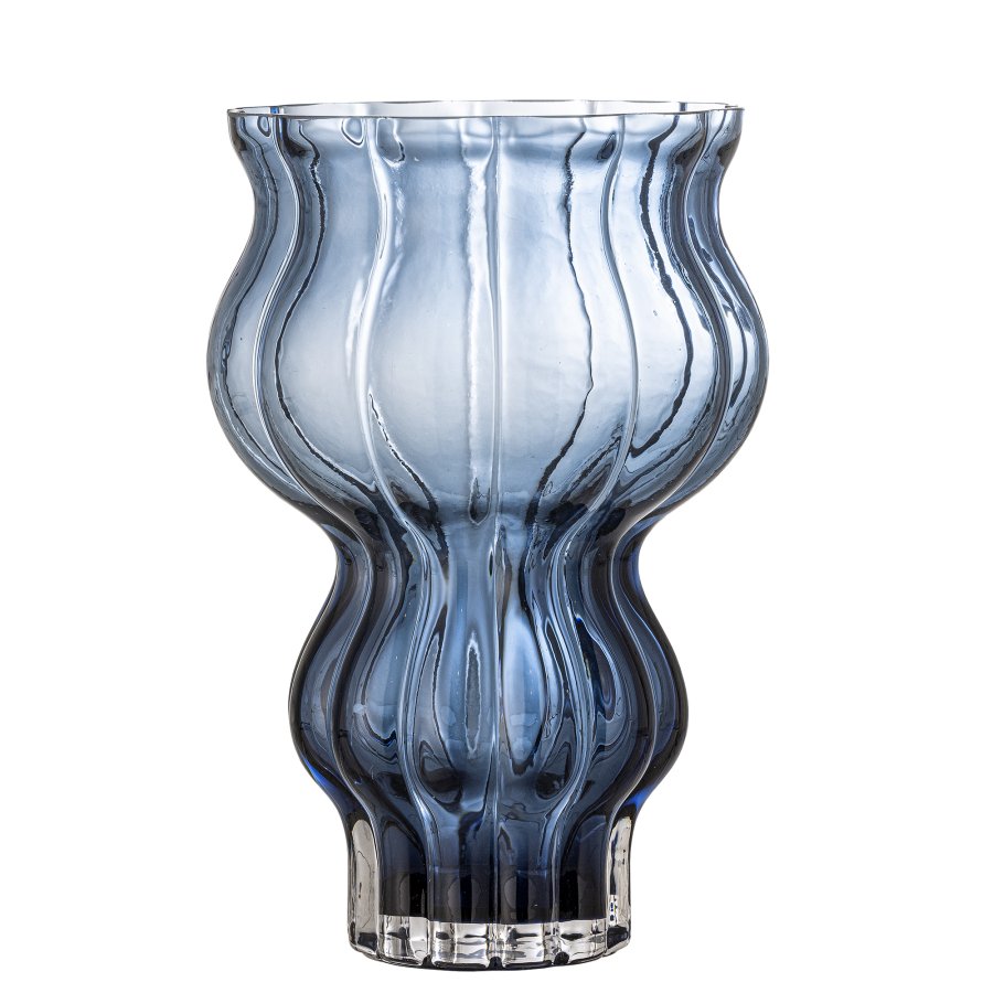 BLOOMINGVILLE Zanna Vase, Bl, Glas