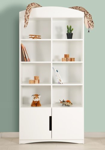 Classic brnereol, m. 2 lger - hvid laminat og MDF