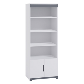 Tomic brnereol, m. 2 lger og 4 hylder - hvid spnplade og MDF