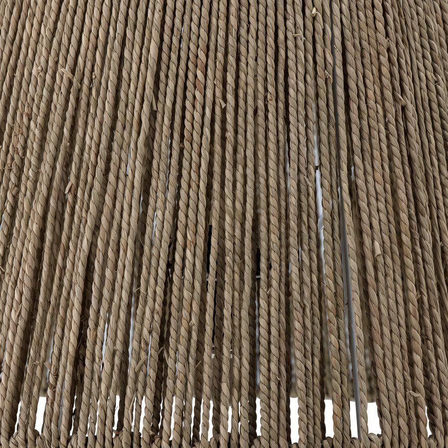 BLOOMINGVILLE Rama bordlampe - jute og hvid stentj