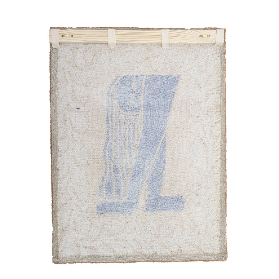 BLOOMINGVILLE Atle vgdekoration, rektangulr - brun uld (93x70)