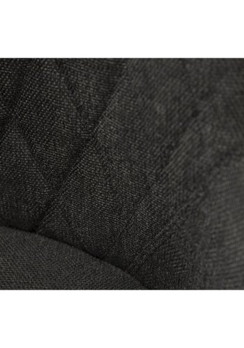 DAN-FORM Rombo lnestol, m. armln - sort stof og sort stl