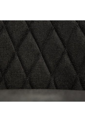 DAN-FORM Rombo lnestol, m. armln - sort stof og sort stl