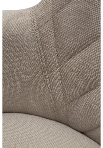 DAN-FORM Rombo lnestol, m. armln - sand stof og og sort stl