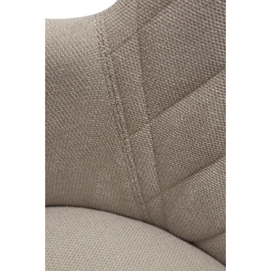 DAN-FORM Rombo lnestol, m. armln - sand stof og og sort stl