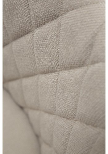 DAN-FORM Rombo lnestol, m. armln - sand stof og og sort stl