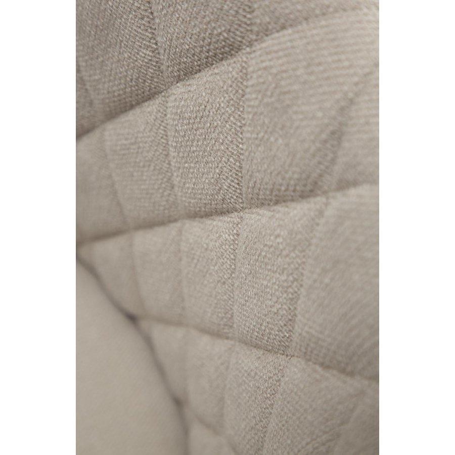 DAN-FORM Rombo lnestol, m. armln - sand stof og og sort stl