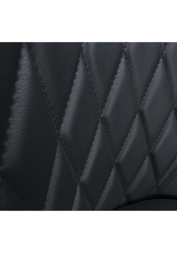 DAN-FORM Rombo lnestol - sort kunstlder og sort stl