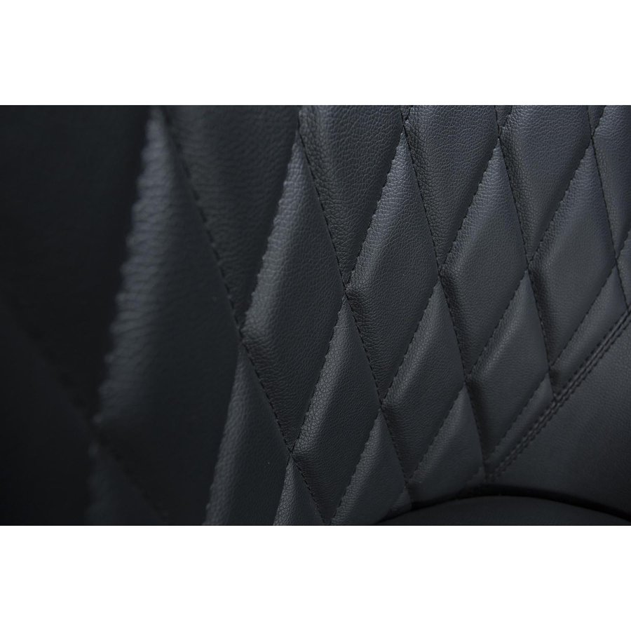 DAN-FORM Rombo lnestol - sort kunstlder og sort stl