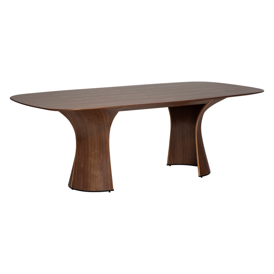 DANFORM Root spisebord, rektangulr - brun valndfinér (220x110)