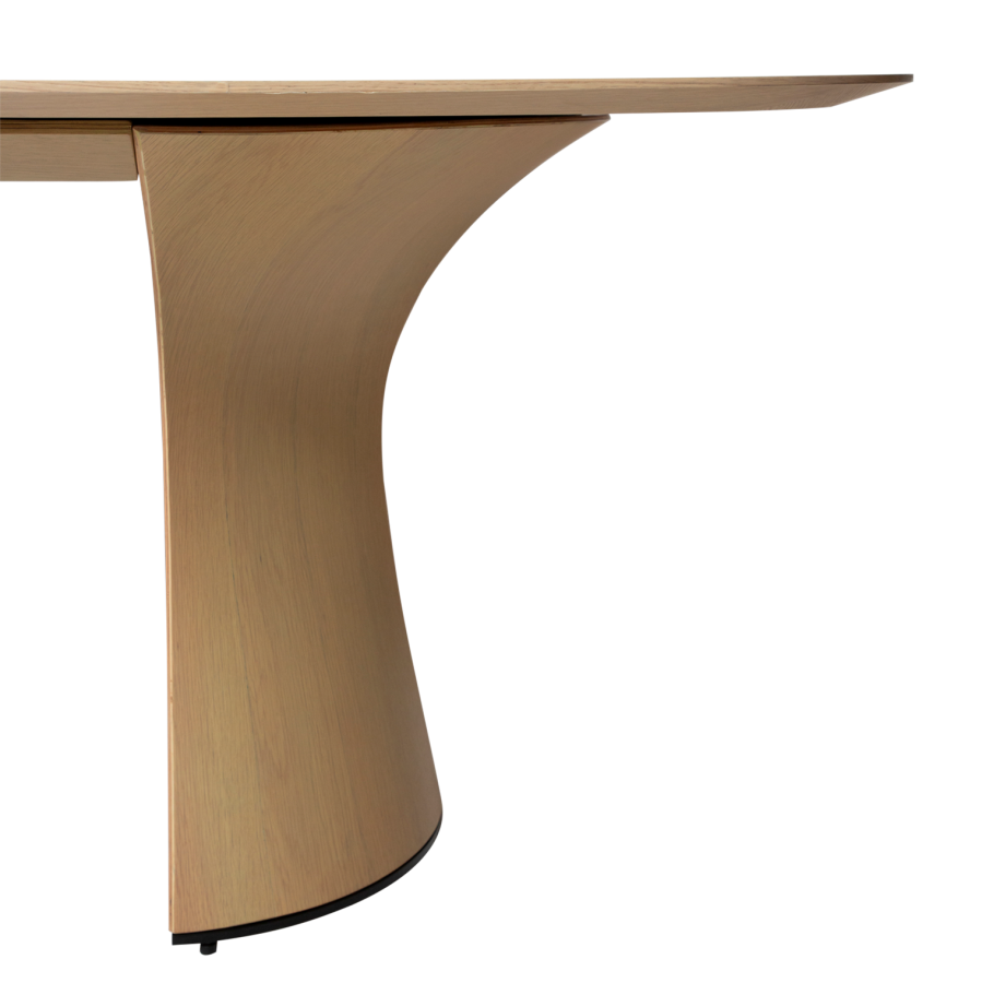 DANFORM Root spisebord, rektangulr - hvidkalket egetrsfinér (220x110)