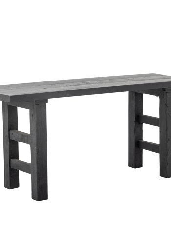 BLOOMINGVILLE Riber bnk, rektangulr - sort genanvendt tr (102x32)