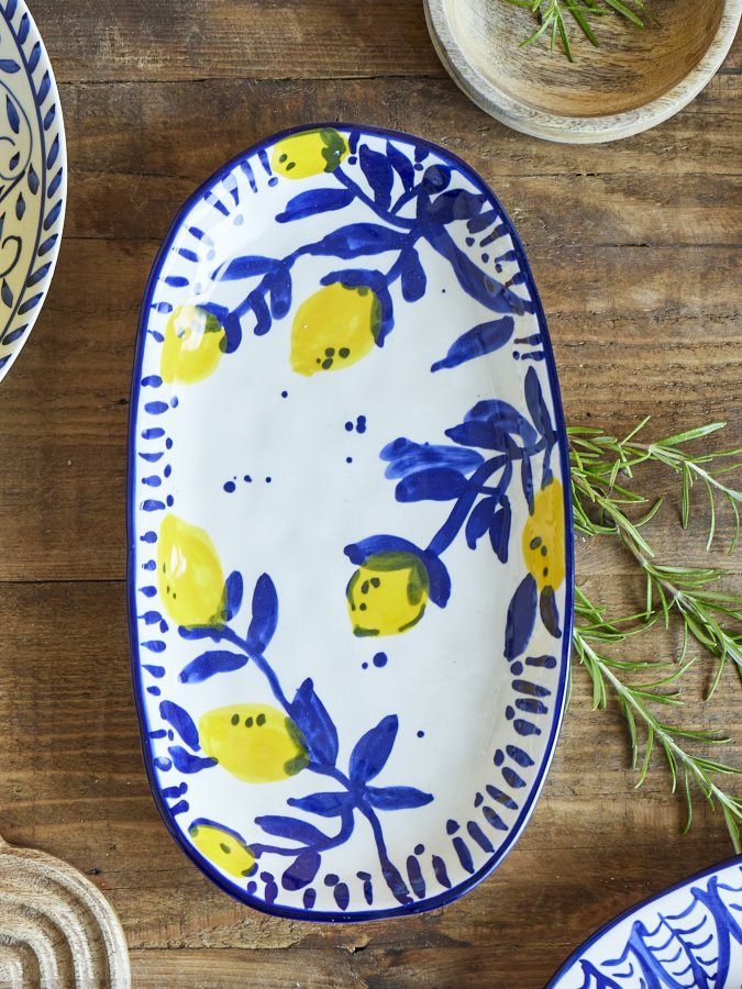 CREATIVE COLLECTION Maxima Serveringsfad, Bl, Stentj