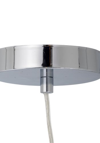 BLOOMINGVILLE Baele loftlampe, rund - klar glas og jern (H:34)