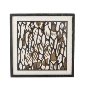 BLOOMINGVILLE Barlin Illustration med ramme, Sort, Fyr