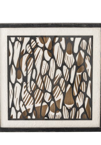 BLOOMINGVILLE Barlin Illustration med ramme, Sort, Fyr