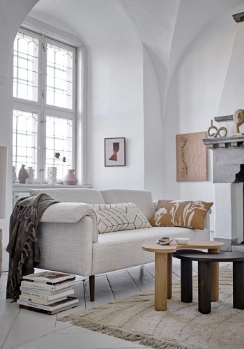 BLOOMINGVILLE Elaine gulvtppe, rektangulr - natur bomuld (210x150)