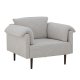 BLOOMINGVILLE Chesham loungestol, m. armln - rhvid polyester og eg