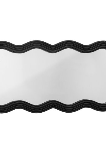 BLOOMINGVILLE Parker vgspejl, organisk - spejlglas og sort MDF (100x52)