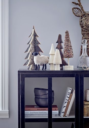 BLOOMINGVILLE Twist Stearinlys, Gr, Parafin, st af 4