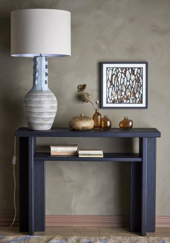 BLOOMINGVILLE Cupa Konsolbord, Sort, Fyrretr