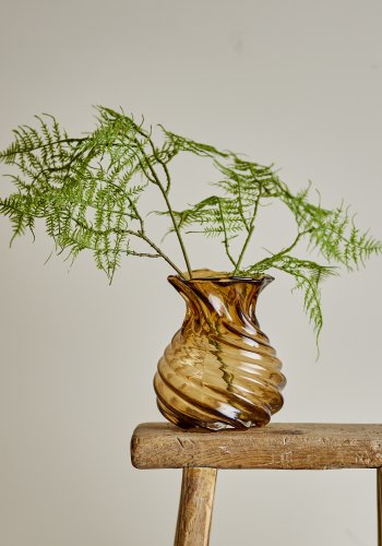 CREATIVE COLLECTION Rylo Vase, Brun, Glas