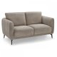 Selena 2 pers. sofa - camel brun stof og sort metal