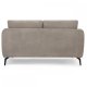 Selena 2 pers. sofa - camel brun stof og sort metal