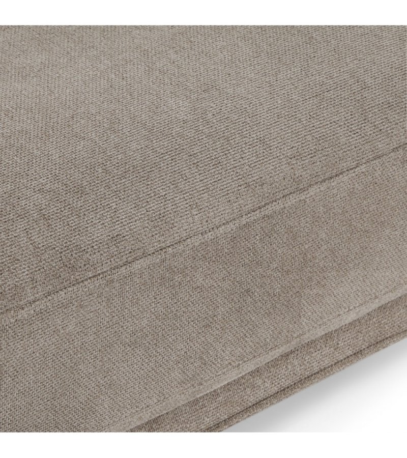 Selena 2 pers. sofa - camel brun stof og sort metal