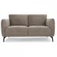 Selena 2 pers. sofa - camel brun stof og sort metal