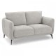 Selena 2 pers. sofa - gr stof og sort metal