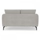 Selena 2 pers. sofa - gr stof og sort metal
