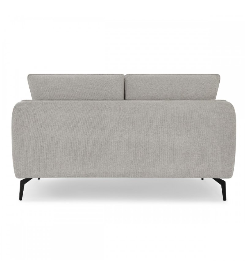 Selena 2 pers. sofa - gr stof og sort metal