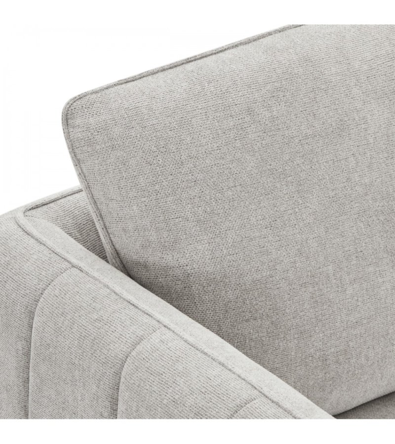 Selena 2 pers. sofa - gr stof og sort metal