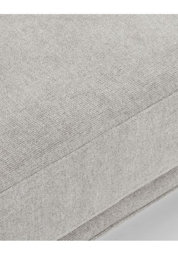 Selena 2 pers. sofa - gr stof og sort metal