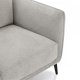 Selena 2 pers. sofa - gr stof og sort metal