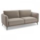 Selena 3 pers. sofa - camel brun stof og sort metal