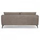 Selena 3 pers. sofa - camel brun stof og sort metal