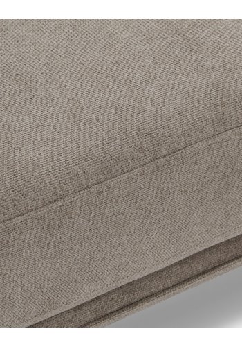 Selena 3 pers. sofa - camel brun stof og sort metal