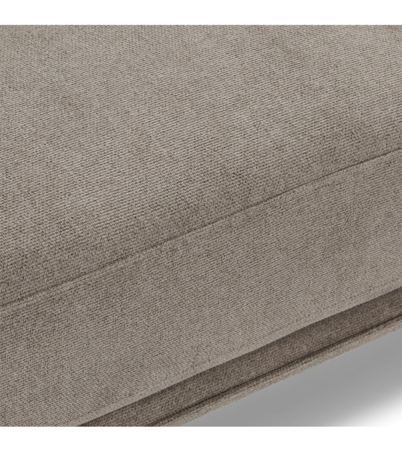 Selena 3 pers. sofa - camel brun stof og sort metal